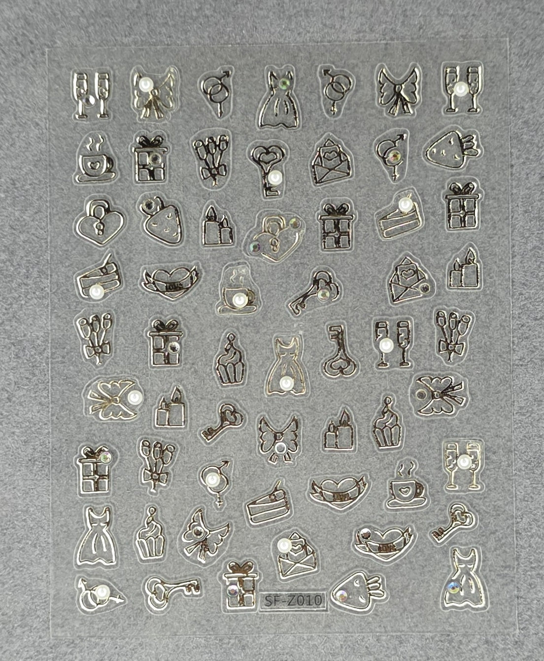 Romantic Charm Nail Art Stickers