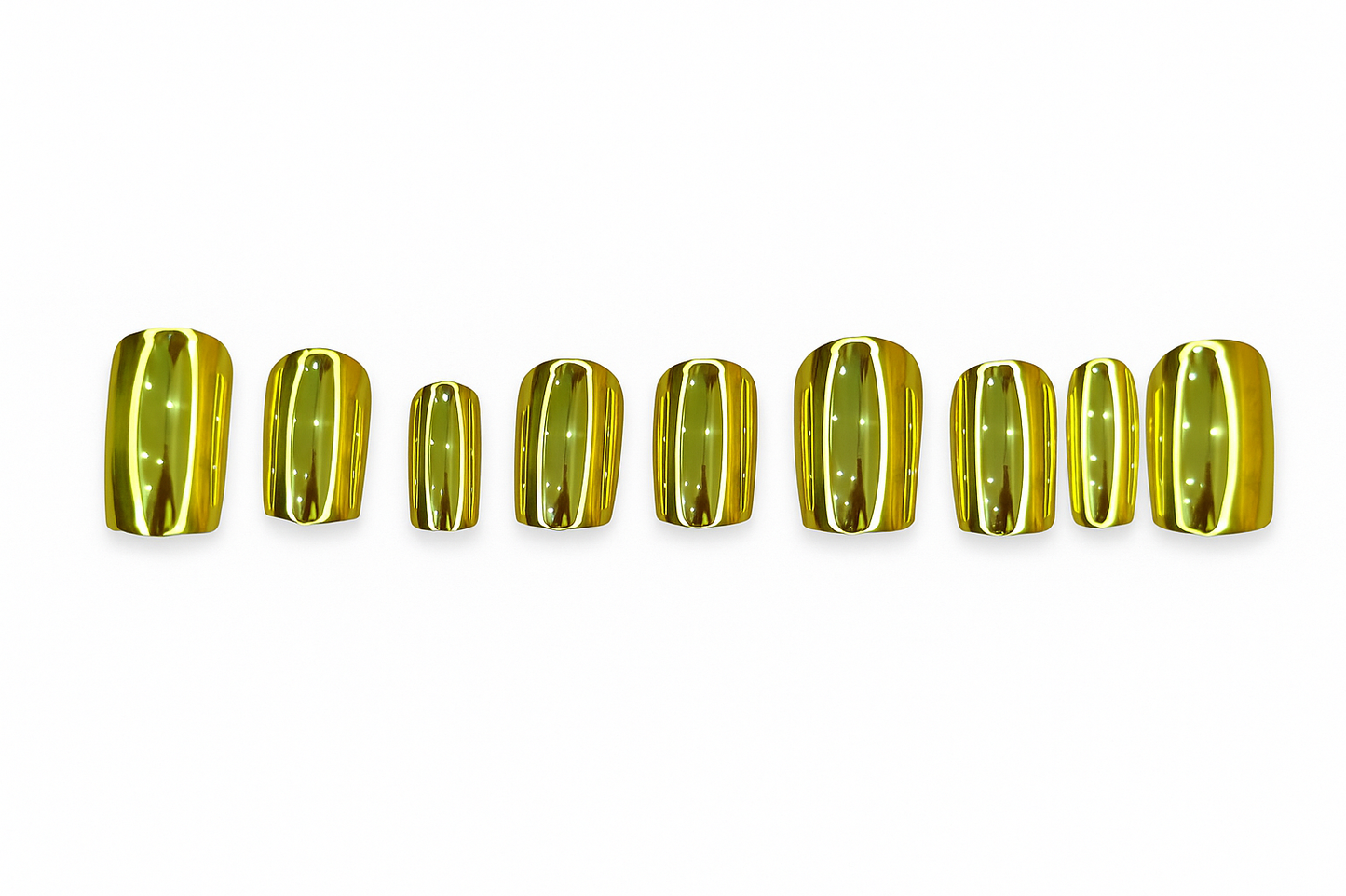 Gold Chrome Mirror Nails