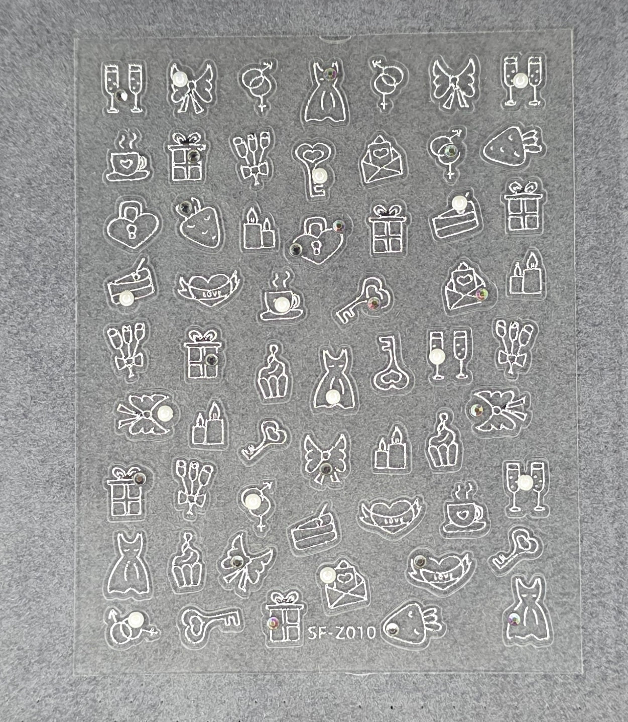 Romantic Charm Nail Art Stickers