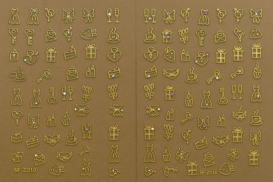 Romantic Charm Nail Art Stickers